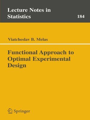 cover image of Functional Approach to Optimal Experimental Design
